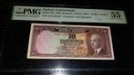 Oude Bankbiljet Turkije 50 kurus 1930,PMG 55!, Postzegels en Munten, Ophalen of Verzenden