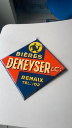 Rare assiette de bières en étain : De Keyser 1937, Collections, Enlèvement ou Envoi