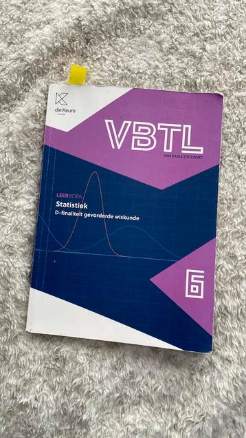 VBTL - statistiek - die keure - schoolboek wiskunde beschikbaar voor biedingen