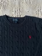 Ralph Lauren Kabel trui - donkerblauw- 7 jaar/122, Gebruikt, Jongen of Meisje, Trui of Vest, Ophalen of Verzenden