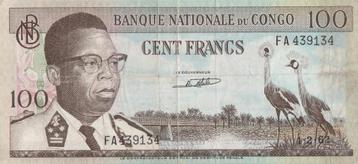 BANQUE NATIONALE DU CONGO 100 FRANCS, Enlèvement ou Envoi, Autres pays, Billets en vrac