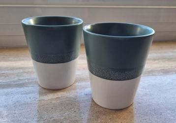 2 tasses à café ou à thé, céramique Billiet, 300 ml