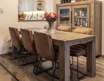 Eattafel van Weba Gent  240cm/90cm  (stoelen zijn verkocht ), Maison & Meubles, Tables | Tables à manger, Carré, Enlèvement, 50 à 100 cm