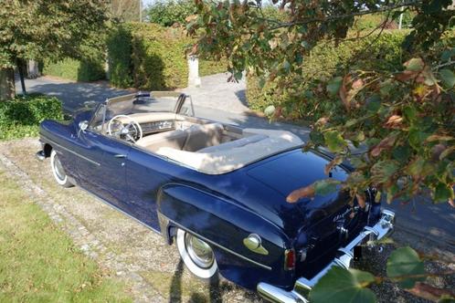 CHRYSLER WINDSOR 1950 CABRIOLET, Auto's, Oldtimers, Particulier, Chrysler, Benzine, Cabriolet, Automaat, Blauw, Beige, Leder, Achterwielaandrijving