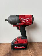 Milwaukee M18 ONE-KEY FUEL 1/2” Slagmoersleutel + 5.5Ah accu, Doe-het-zelf en Bouw, Ophalen, Gebruikt, 600 watt of meer, Overige typen