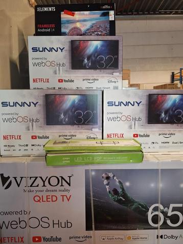 Smart Android Tv's Vanaf 170€ nieuw garantie in de doos beschikbaar voor biedingen