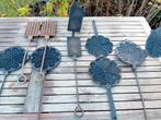 Antieke wafelijzers  , bbq. Wafelijzers, Tuin en Terras, Barbecue-accessoires, Ophalen of Verzenden, Gebruikt