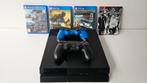 Playstation 4 + 2 controllers & 4 spellen, Games en Spelcomputers, Ophalen, Met 2 controllers, Original, 500 GB