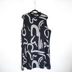 Mouwloze zomerjurk zwart wit 2XL, Verzenden, Nieuw, Zwart, Jurk