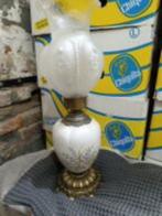 lamp met glazen kap, Antiek en Kunst, Antiek | Verlichting, Ophalen of Verzenden