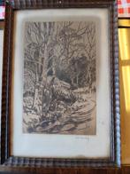 Gravure gesigneerd met. Donnay, Ophalen