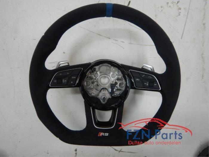 Audi RS3 8Y Stuur Alcantara MF+F1 Blauw Stiksel, Auto-onderdelen, Besturing, Nieuw, Ophalen