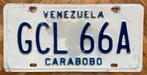 Nummerplaat plaque d'immatriculation VENEZUELA, Enlèvement ou Envoi, Utilisé