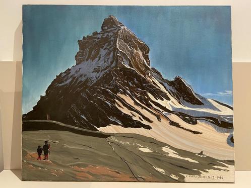 Schilderij "Matterhorn", Antiek en Kunst, Kunst | Schilderijen | Klassiek, Ophalen of Verzenden