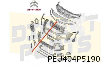 Citroën Berlingo (1/19-) voorbumper chromelijst midden (te s, Auto-onderdelen, Carrosserie, Bumper, Citroën, Voor, Nieuw, Verzenden