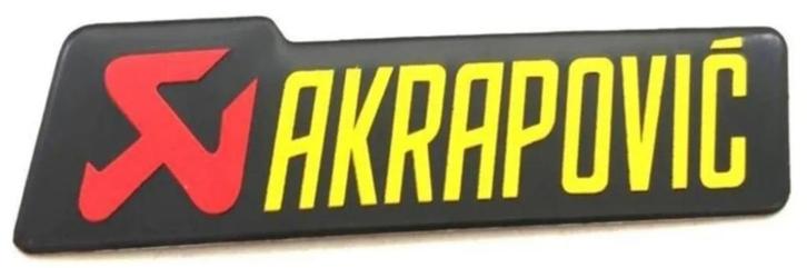 Akrapovic aluminium uitlaatplaatje #1, Motoren, Accessoires | Stickers, Verzenden