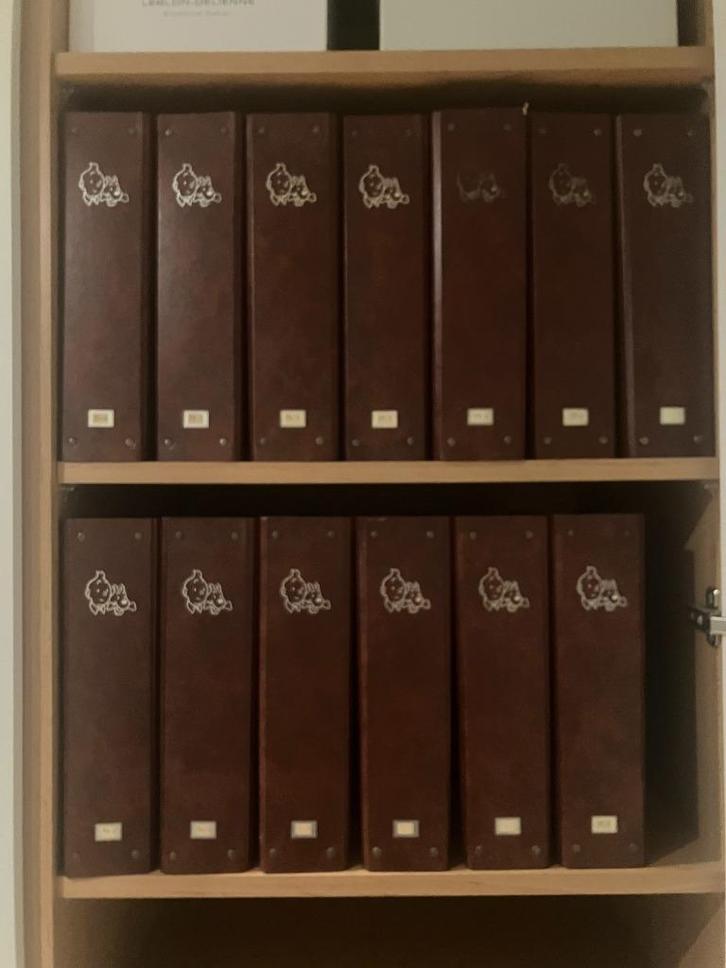 Kuifje magazines in officiële Kuifje-mappen JG 31(3)-37, Boeken, Stripverhalen, Gelezen, Meerdere stripboeken, Ophalen