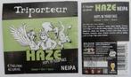 Bieretiket Triporteur Haze NEIPA Brouwerij BOM (10v2), Verzenden, Gebruikt