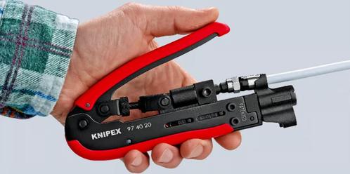 KNIPEX - Outil de compression pour connecteurs coaxiaux, Bricolage & Construction, Outillage | Outillage à main, Neuf, Enlèvement ou Envoi