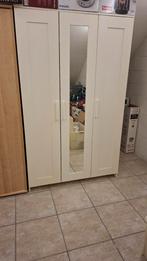 Ikea 3-deurs kledingkast, centrale spiegel, Gebruikt, Ophalen