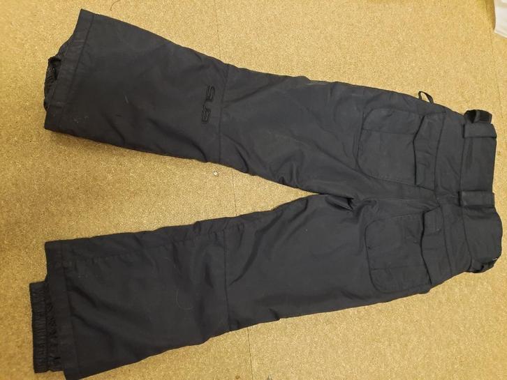 skibroek kind (128) - zwart, Sport en Fitness, Skiën en Langlaufen, Gebruikt, Ophalen