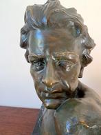 Buste en Bronze Signé – J. Dommisse - Belgique, 1950, Ophalen, Brons