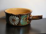 Vintage Elzas aardewerk caquelon fondue schotel keramiek, Enlèvement ou Envoi