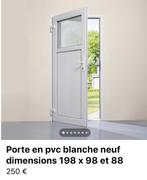 Witte PVC-deur, geglazuurd of half glas, inclusief handgreep, Doe-het-zelf en Bouw, Ophalen, Nieuw