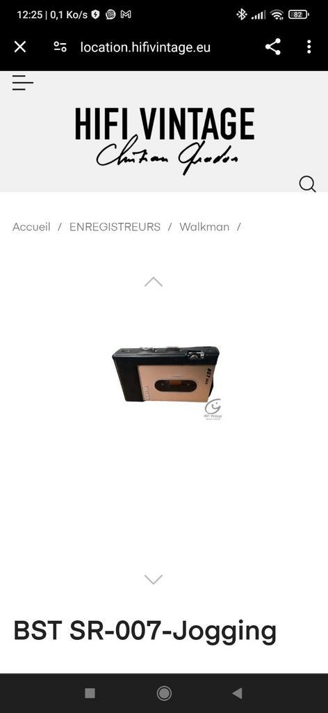 Walkman Vintage BSR SR-007, Audio, Tv en Foto, Walkmans, Discmans en Minidiscspelers, Ophalen of Verzenden