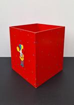 Vintage houten opbergdoos clowns/ballonnen kinderkamer deco, Antiek en Kunst, Antiek | Speelgoed, Ophalen of Verzenden