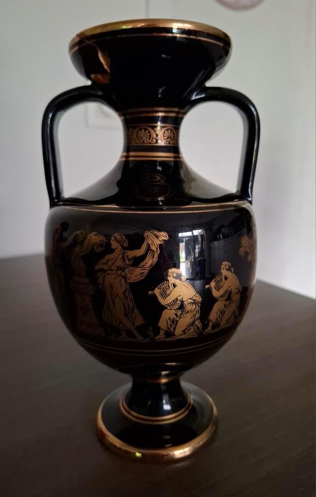 Handgemaakt Grieks vaasje (24K goud), beschadigd/restauratie, Antiek en Kunst, Antiek | Vazen, Ophalen