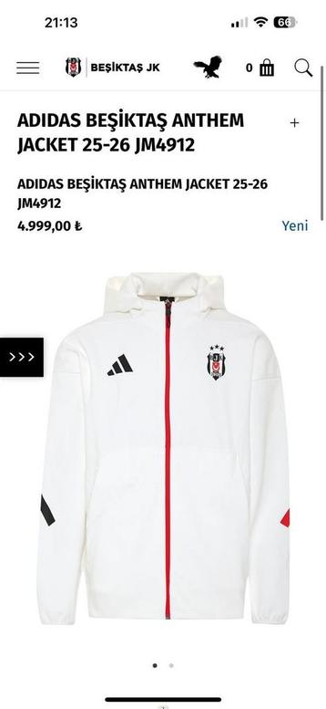 bjk jacket  beschikbaar voor biedingen