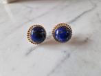 Oorbellen lapis lazuli - 14 karaat, Handtassen en Accessoires, Antieke sieraden, Ophalen of Verzenden, Goud, Oorbellen, Met edelsteen