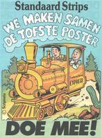 Suske en Wiske poster deel lokomotief, Verzamelen, Ophalen of Verzenden, Suske en Wiske, Zo goed als nieuw, Plaatje, Poster of Sticker