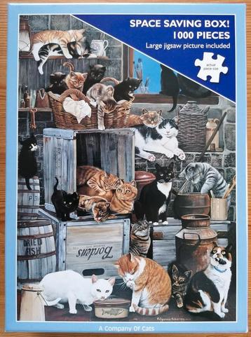 Puzzel OtterHouse, "A company of cats" - 1000 stukjes