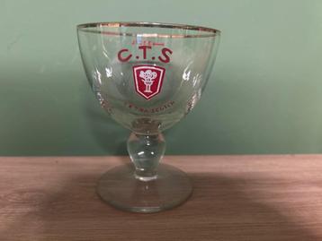 Verre à bière  C.T.S extra scotch ancien, Enlèvement, Comme neuf, Verre à bière