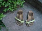 Gratis verzenden luxe groene lak Birkenstock slippers 36, Groen, Slippers, Zo goed als nieuw, Birkenstock