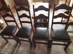 4 stoelen, Huis en Inrichting, Stoelen, Ophalen, Gebruikt, Bruin, Vier