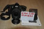 nikon d3100 met 18-105 vr dx ed g lens, Audio, Tv en Foto, Fotocamera's Digitaal, Ophalen of Verzenden, Zo goed als nieuw, Spiegelreflex