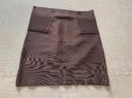 BCBGMAXAZRIA - Bruine rok (maat large), Bruin, Maat 42/44 (L), Nieuw, BCBGMAXAZRIA