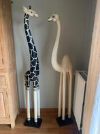 Houten giraf en dromedaris siermeubel, Antiek en Kunst, Ophalen
