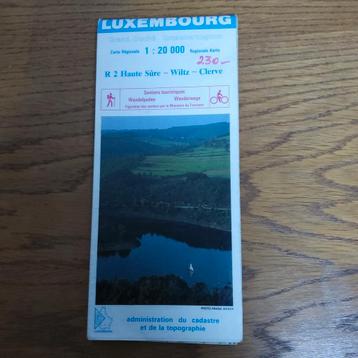 Luxemburg topografische kaart: Haute Sûre- Wirtz- Clerve beschikbaar voor biedingen