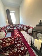 Ensemble salon/sedari marocain à vendre — rouge bordeaux, Enlèvement, Comme neuf