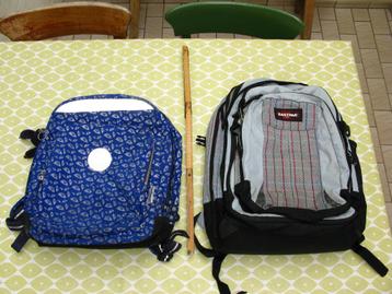 2x rugzak KIPLING + EASTPAK : 20 € samen beschikbaar voor biedingen