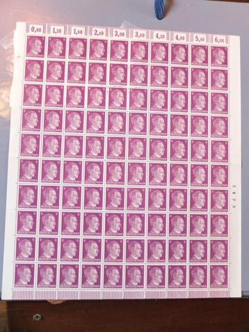 Feuille de timbres Deutschesreich