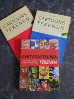 2 boeken "Cartoons tekenen", Boeken, Ophalen of Verzenden, Zo goed als nieuw, Schilder- en Tekenkunst, Vincent Woodcock