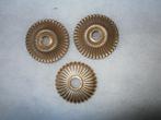 3 koperen sierstukken - rondellen, Antiek en Kunst, Verzenden