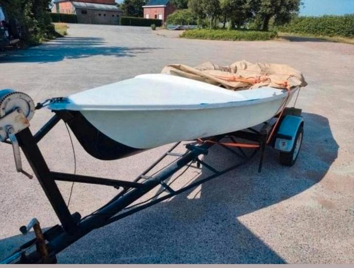 Open motor boot met baan trailer *Top zoekertje *, Sports nautiques & Bateaux, Bateaux à moteur & Yachts à moteur, Comme neuf