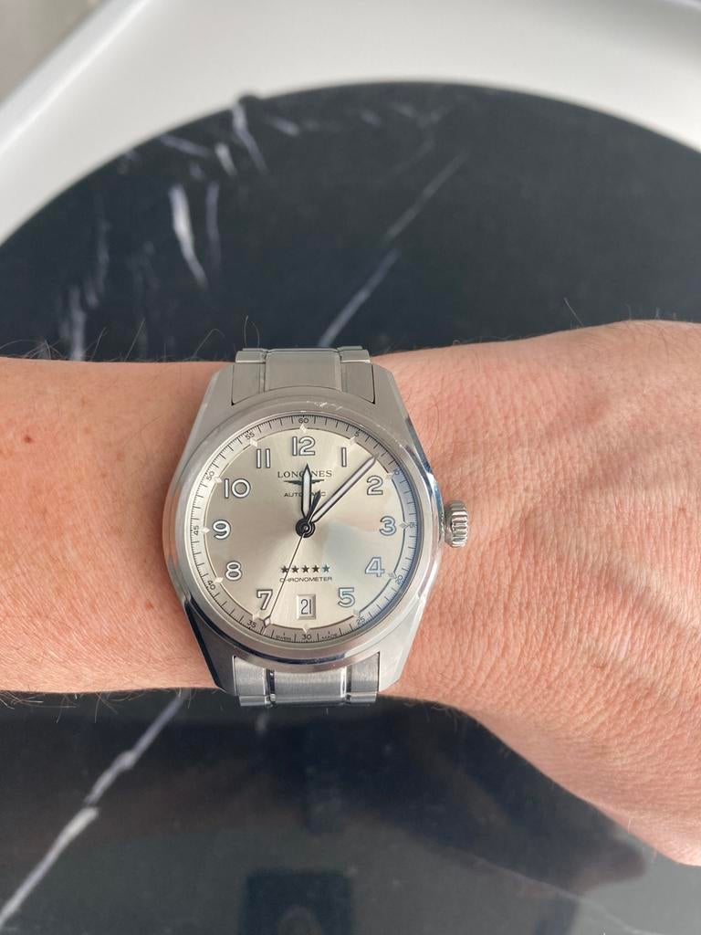 Longines spirit 37 mm full set, Staal, Staal, Polshorloge, Ophalen of Verzenden