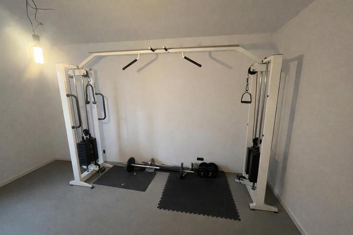 Cable Crossover VS – Complete Home Gym met gewichten, Sport en Fitness, Fitnessapparatuur, Zo goed als nieuw, Krachtstation, Armen